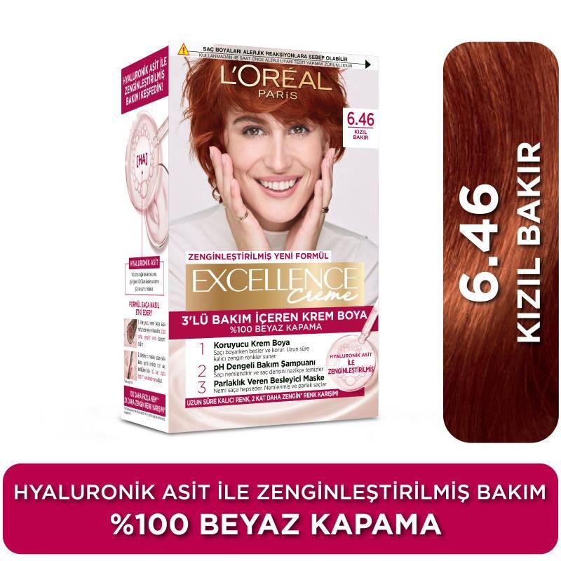 Loreal Excellence 6.46 Kızıl Bakır