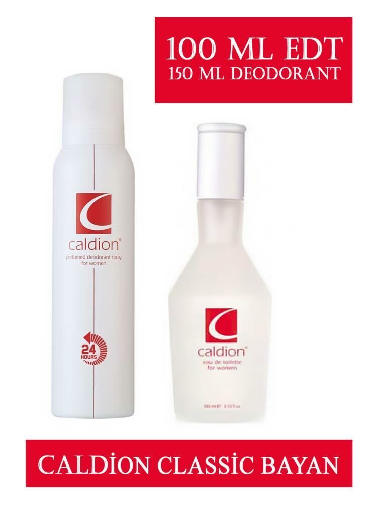 Caldion Classic Bayan 100 ml + Deodorant 150 ml kutusuz