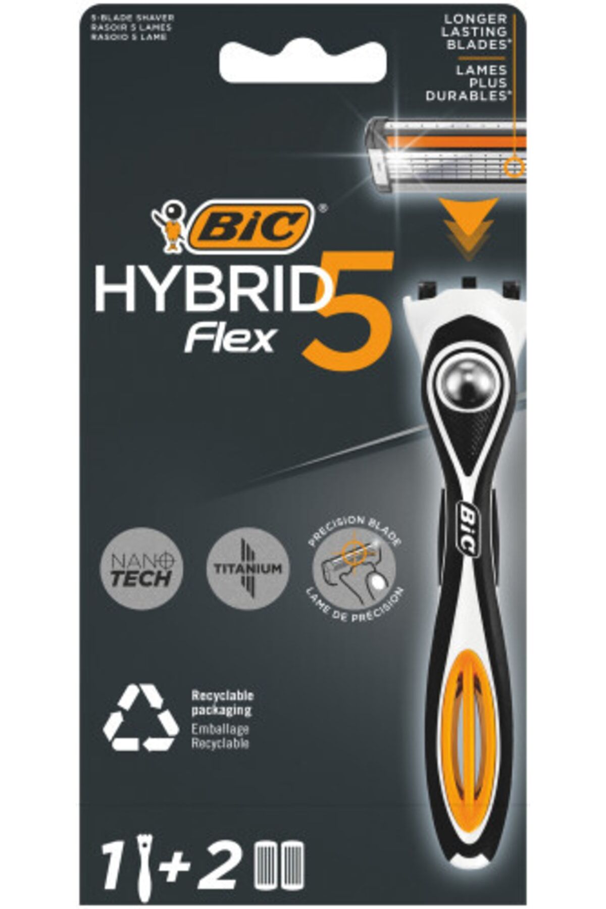 Bic Flex 5 Tıraş Makinesi + 2 Adet Yedek Tıraş Bıçağı