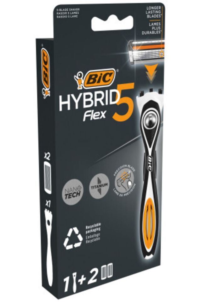 Bic Flex 5 Tıraş Makinesi + 2 Adet Yedek Tıraş Bıçağı