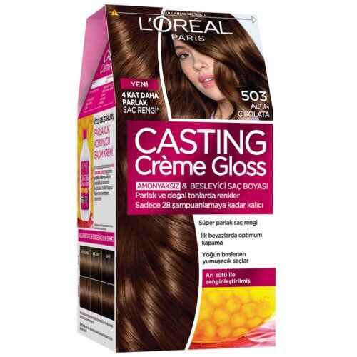 Loreal Casting Creme Gloss Saç Boyası 503 Altın Çikolata