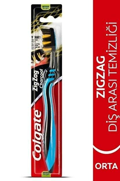 Colgate Optic White Aktif Kömür Beyazlatıcı Diş Macunu 75 Ml + Zigzag Orta Diş Fırças