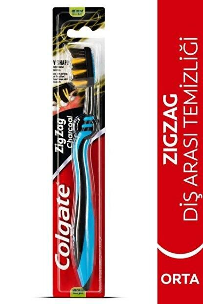 Colgate Optic White Aktif Kömür Beyazlatıcı Diş Macunu 75 Ml + Zigzag Orta Diş Fırças