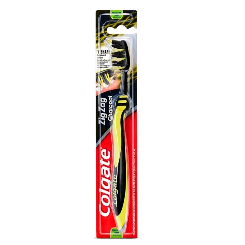 Colgate Optic White Aktif Kömür Beyazlatıcı Diş Macunu 75 Ml + Zigzag Orta Diş Fırças