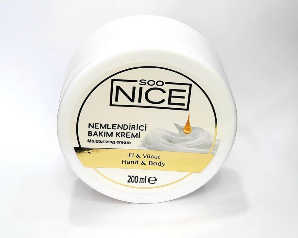 SOO Nice El ve Vücut İçin Nemlendirici Bakım Kremi 200 Ml