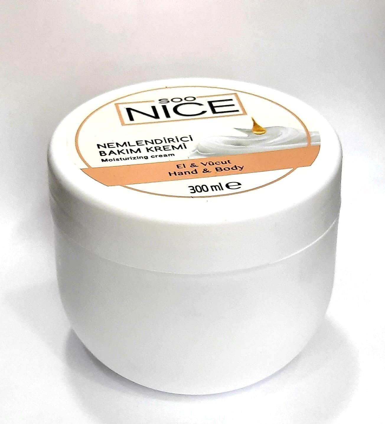 SOO Nice El ve Vücut İçin Nemlendirici Bakım Kremi 300 Ml