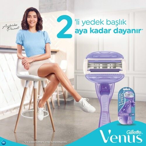 Gillette Venus Breeze Kadın Tıraş Makinesi 2 Yedekli