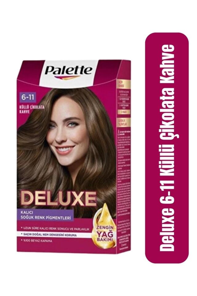 Palette Deluxe Saç Boyası 6.11 Küllü Çikolata Kahve