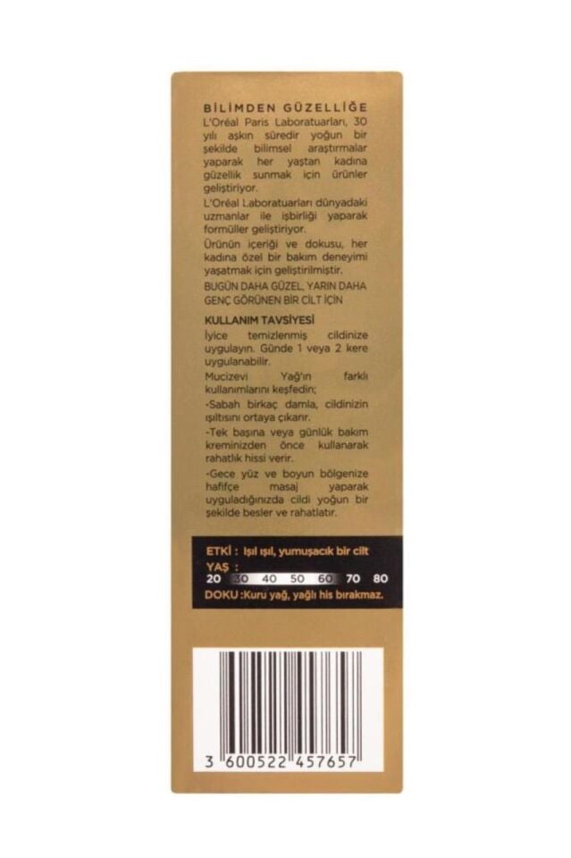 Loreal Paris Mucizevi Günlük Yüz Bakım Yağı 30 Ml