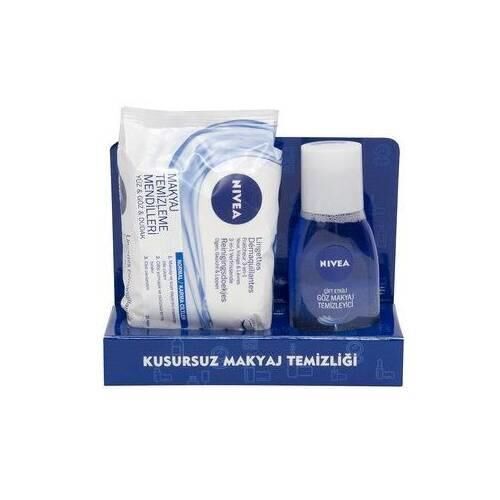 Nivea Çift Etkili Göz Makyaj Temizleme Losyonu 125Ml + Mendil HEDİYELİ