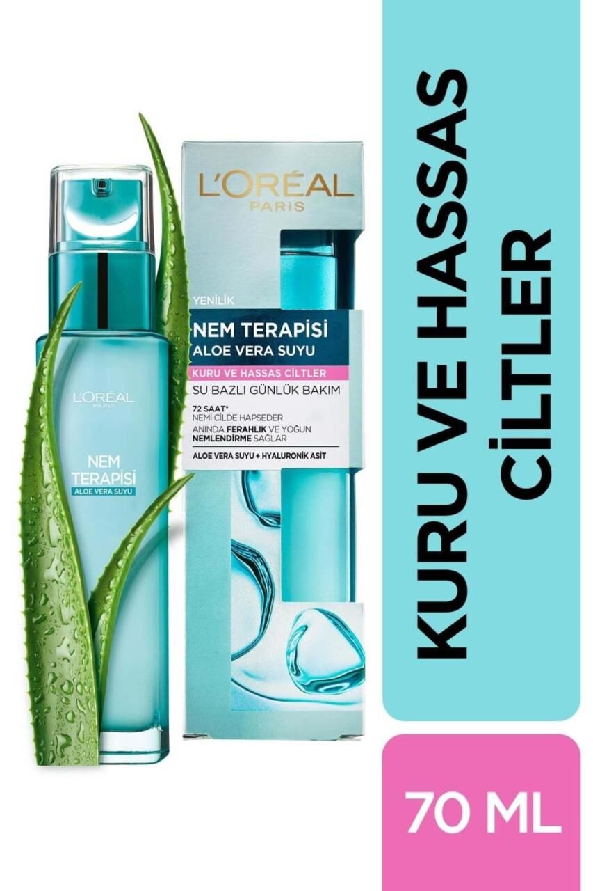 Loreal Nem Terapisi Aloe Vera Suyu Kuru ve Hasas Ciltler 70 ml