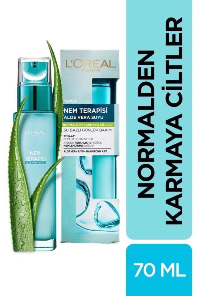 Loreal Nem Terapisi Aloe Vera Suyu Normalden Karmaya Ciltler 70 ml