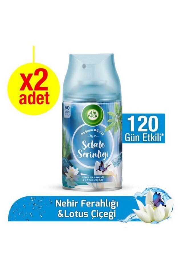 Air Wick 2 li Yedek 2x250 ml Şelale Serinliği Nehir Ferahlığı ve Lotus Çiçeği