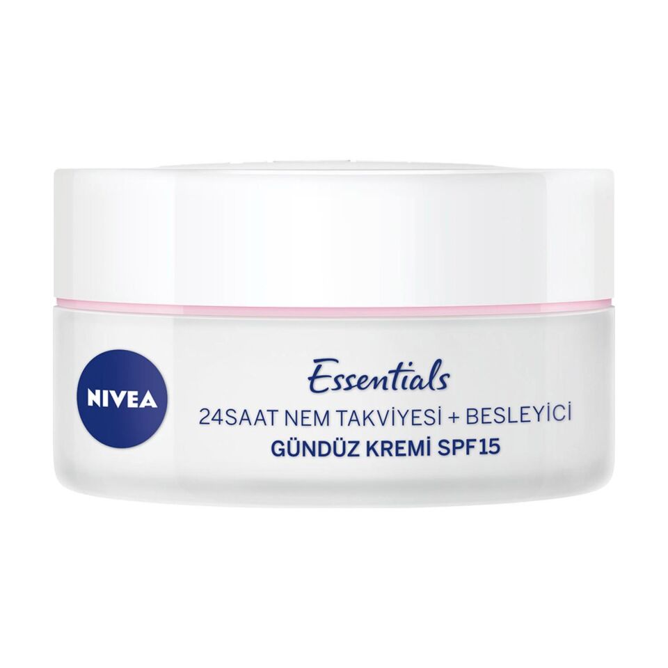 Nivea Essential 24 Saat Nem Takviyesi Besleyici Gündüz Kremi 50ml Kuru Ciltler