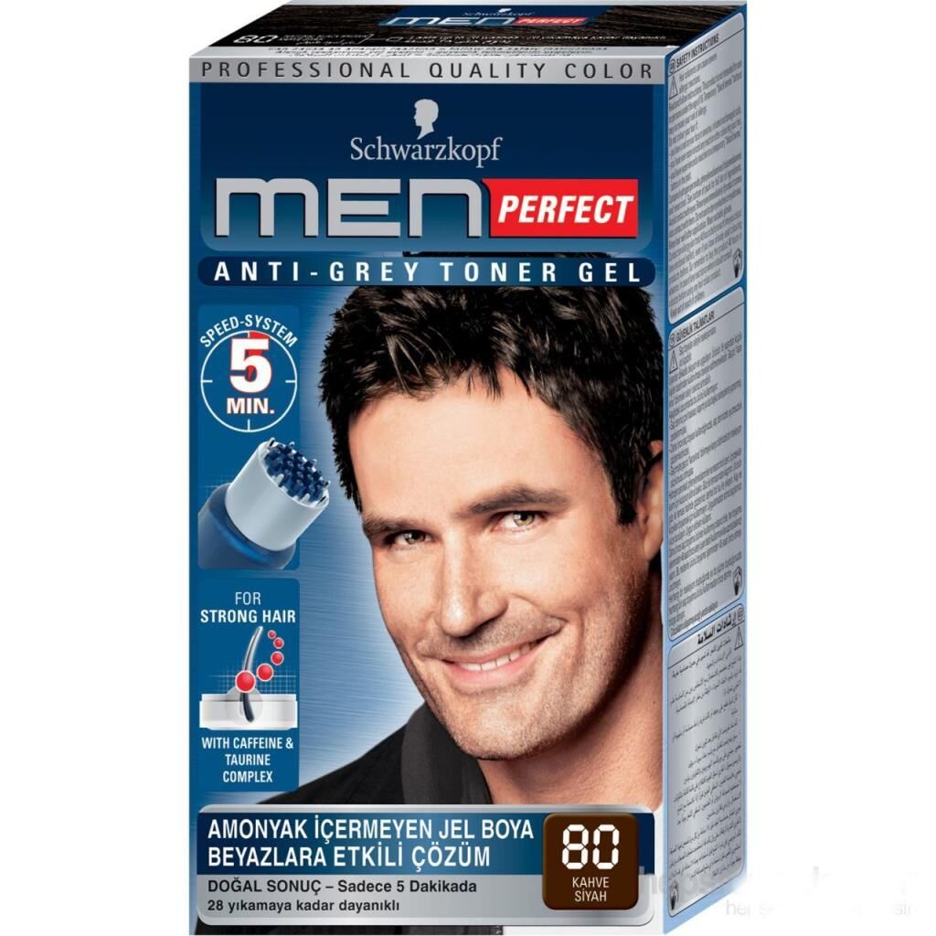 Schwarzkopf Men Perfect 80 Kahve Siyah Saç Boyası