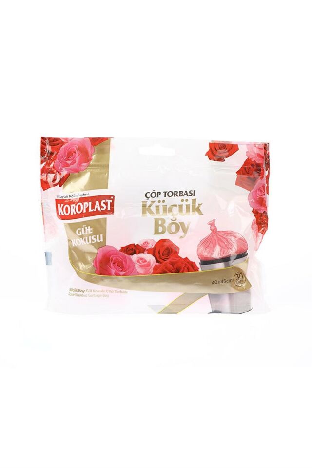 Koroplast Çöp Torbası 30 Adet Küçük Gül Kokulu 40 x 45 cm
