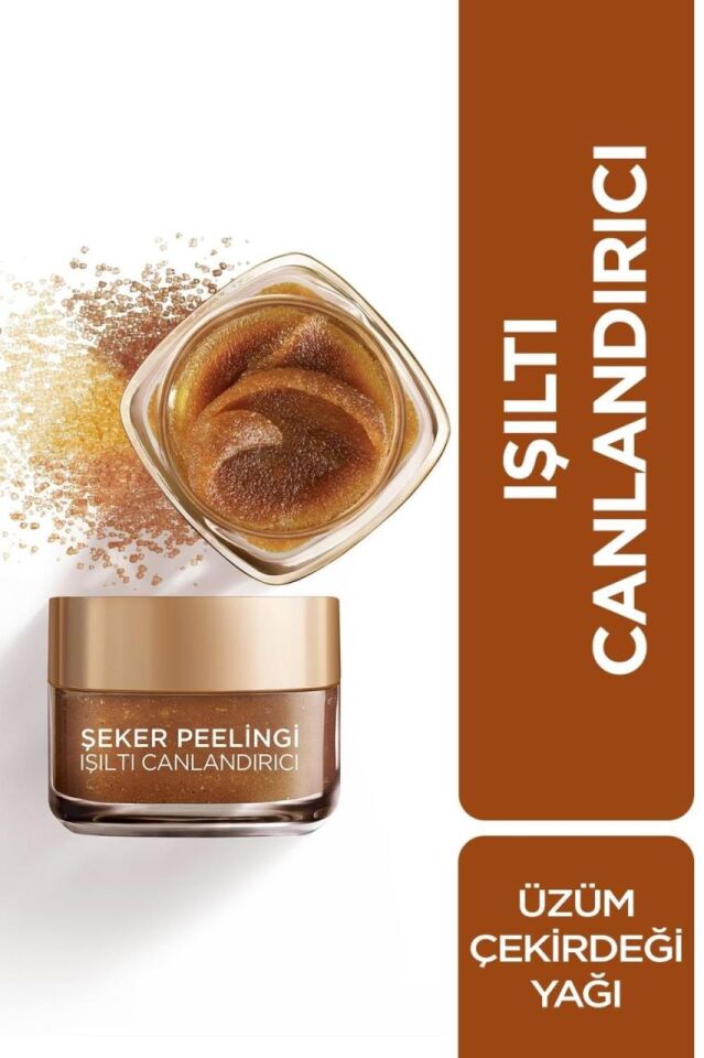 Loreal Şeker Peelingi Işıltı Canlandırıcı Üzüm Yağı 50 ml