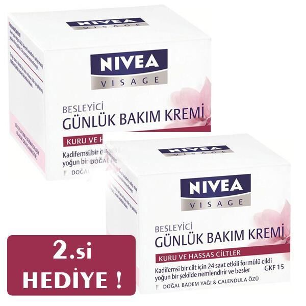 Nivea Essential 24 Saat Nem Takviyesi Besleyici Krem 50ml Kuru Ciltler 2.si Hedye