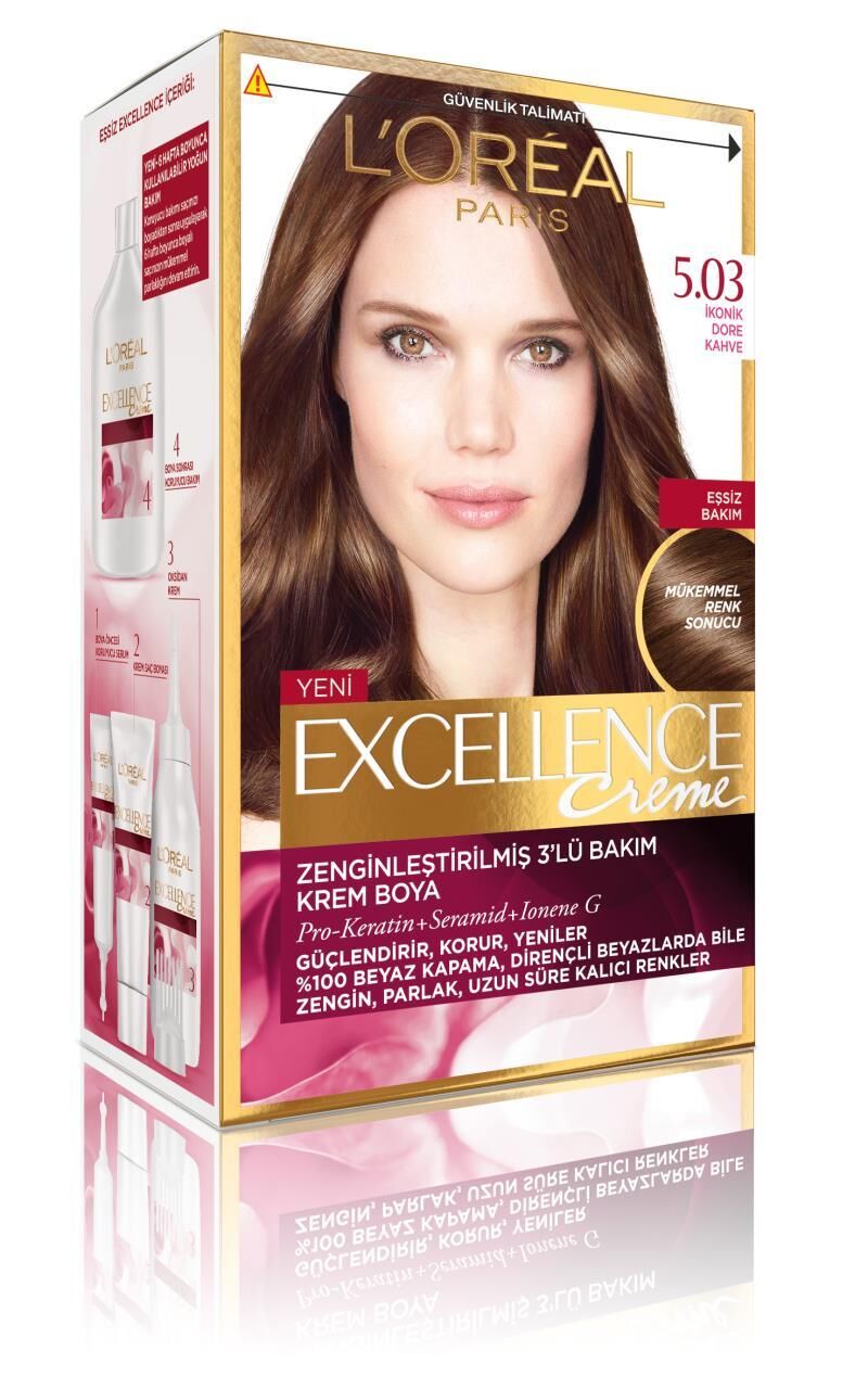delist Loreal Excellence 5.03 Ikonik Dore Kahve