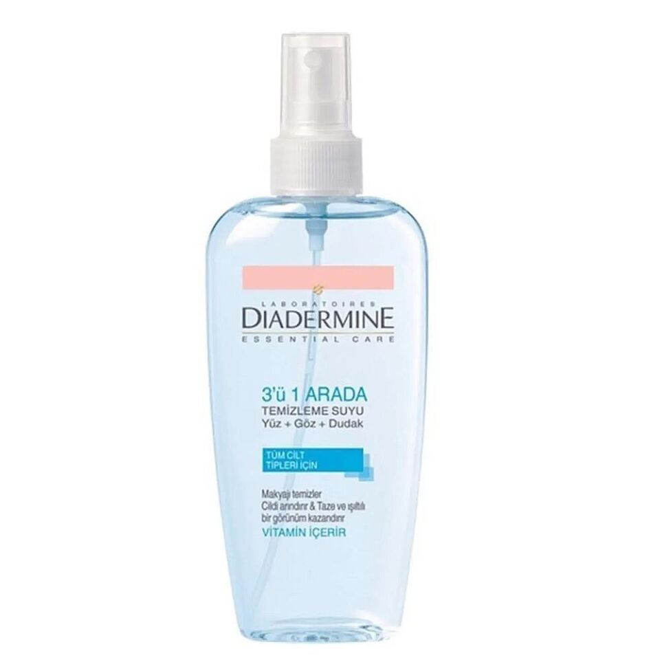 Diadermine Esential Care Express 3 ü 1 Arada Makyaj Temizleme Suyu 200 Ml Yüz + Göz + Dudak