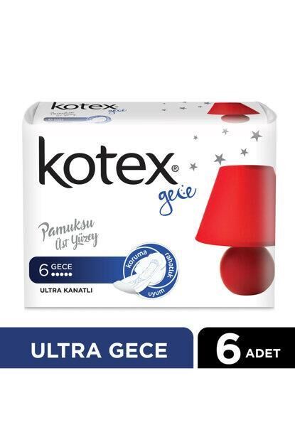 Kotex Ped Ultra Kanatlı Gece 6 lı