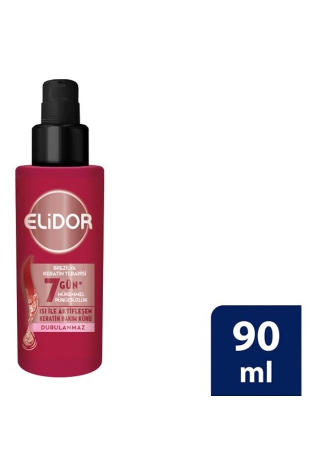 Elidor Isı İle Aktifleşen Keratin Bakım Kürü Brezilya Keratin Terapisi Hidrolize Keratin Marula Yağı E Vitamini 90 ml