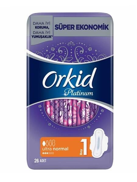 Orkid Platinum 26 lı Hijyenik Ped Normal Süper Ekonomik Paket