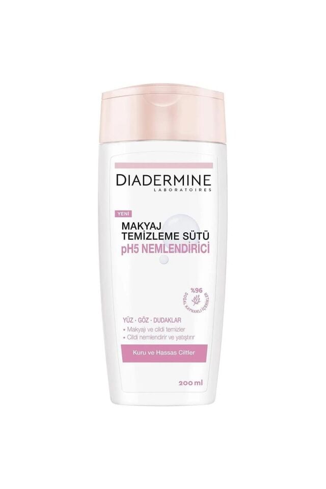 Diadermine Nemlendirici Temizleme Sütü 200 Ml Kuru ve Hassas Ciltler için