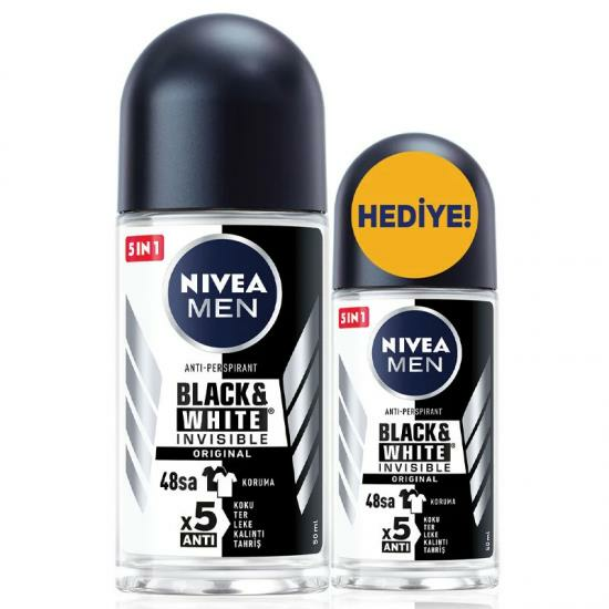 Nivea Roll-on 50 Ml + 25 Ml Black & White Men