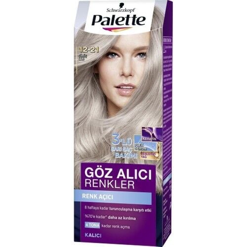 Palette 12.21 Gümüş Sarı ICC Kalıcı Krem Boya