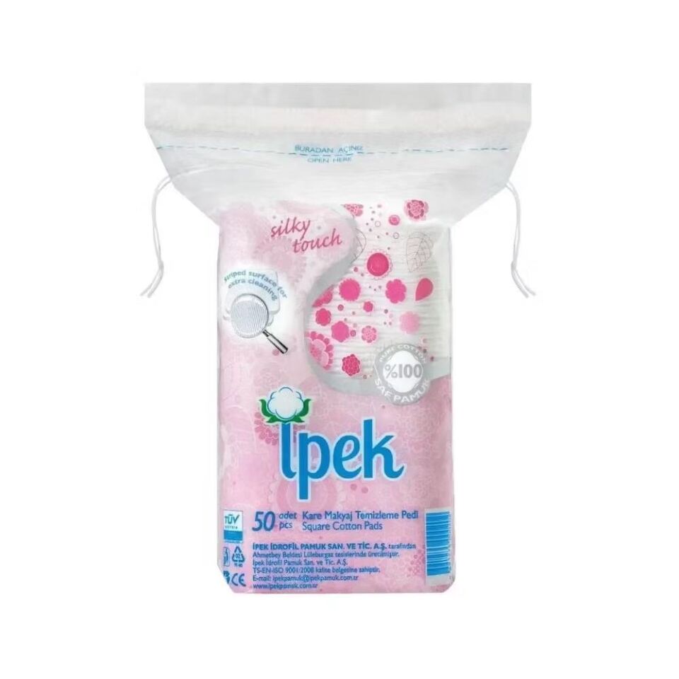 İpek Pamuk Sisa Kare Makyaj Pamuğu 50li