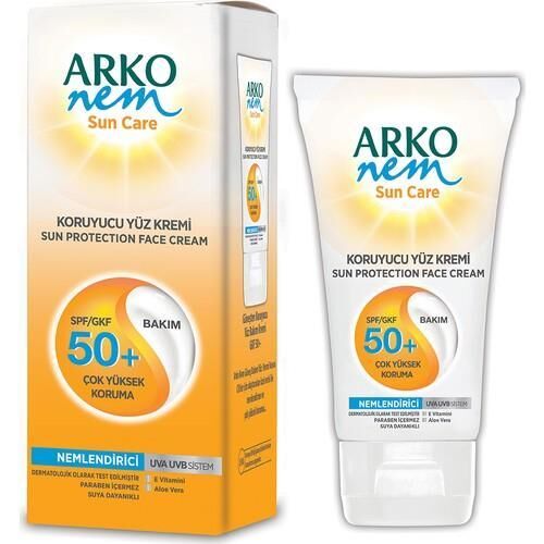 Arko Sun Güneş Yüz Kremi SPF 50+ Faktör 75ML Hassas Ciltler İçin