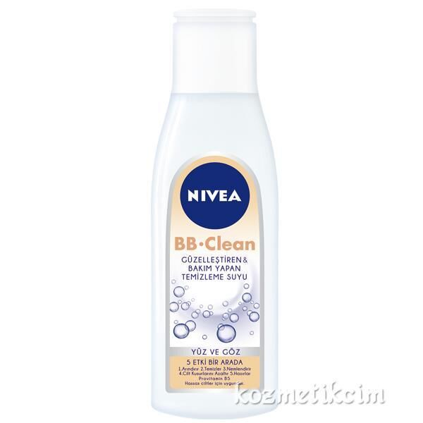 Nivea BB Clean 5 In1 Yüz ve Göz Hassas Temizleme Suyu 200 Ml