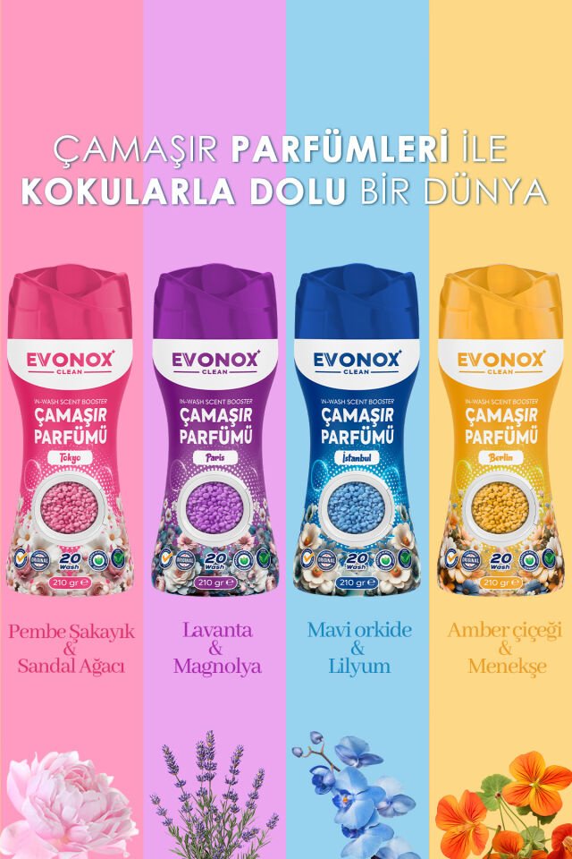 Evenox Granül Çamaşır Parfümü 210 gr -  İstanbul / Boncuk