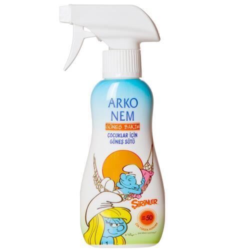 Arko Nem Çocuklar İçin Güneş Sütü SPF50+ Şirinler 200 ml