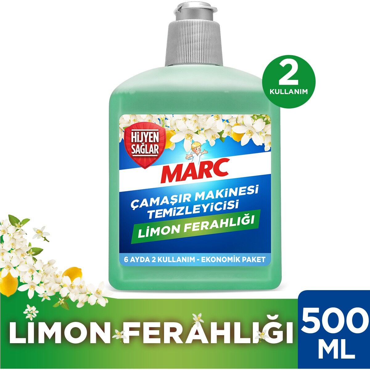 Marc Çamaşır Makinesi Temizleyici Limon Ferahlığı 500 Ml