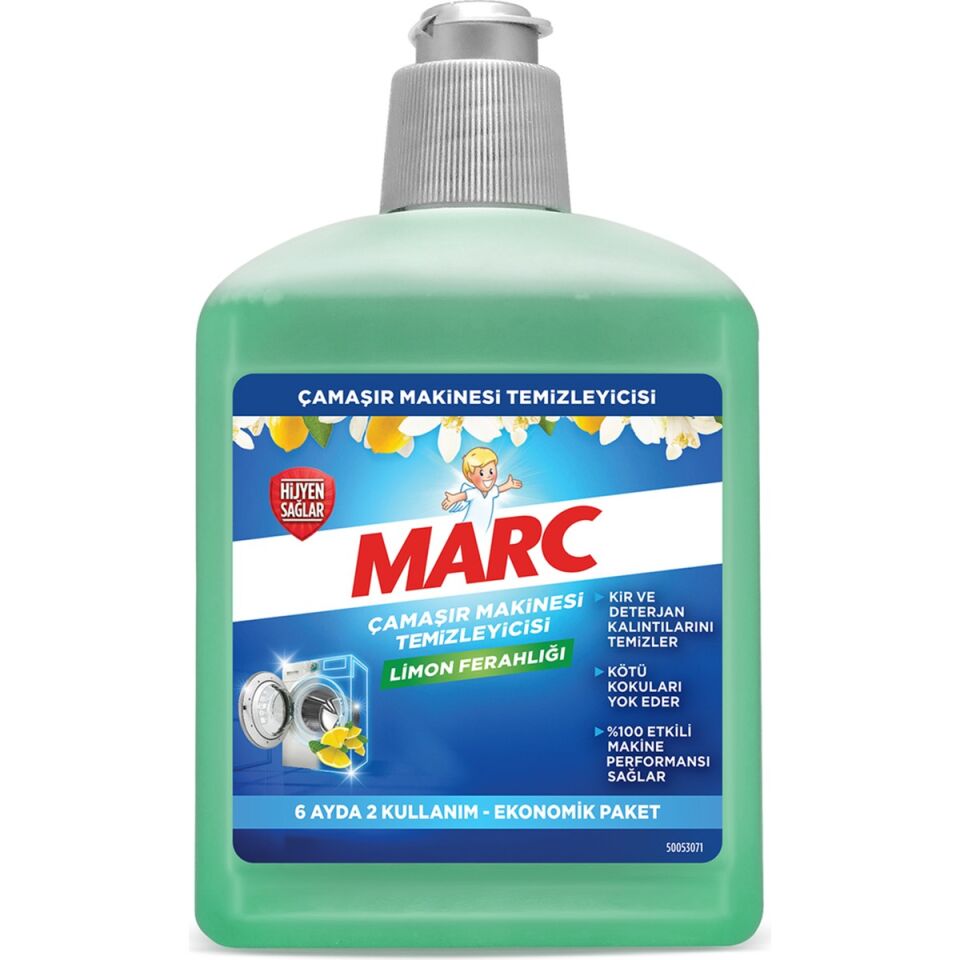 Marc Çamaşır Makinesi Temizleyici Limon Ferahlığı 500 Ml