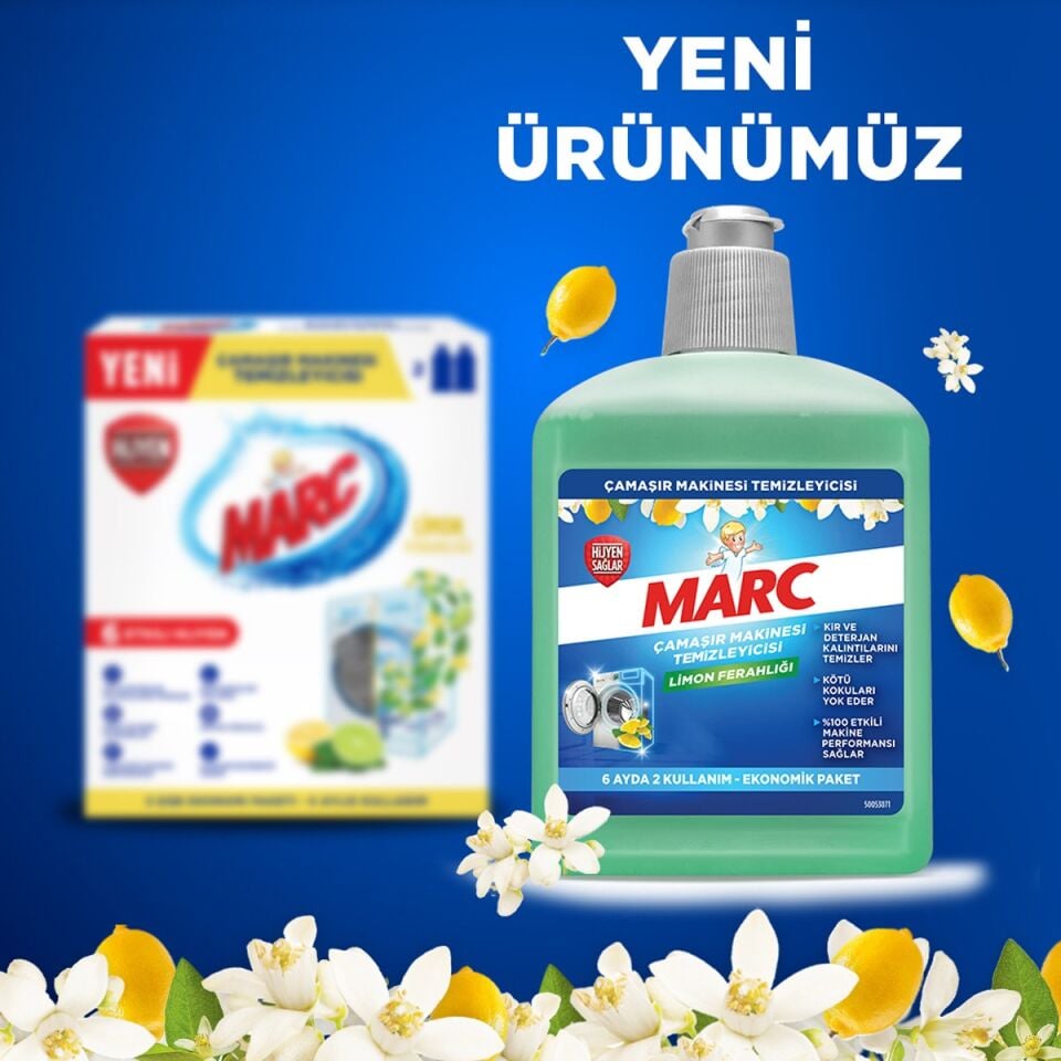 Marc Çamaşır Makinesi Temizleyici Limon Ferahlığı 500 Ml