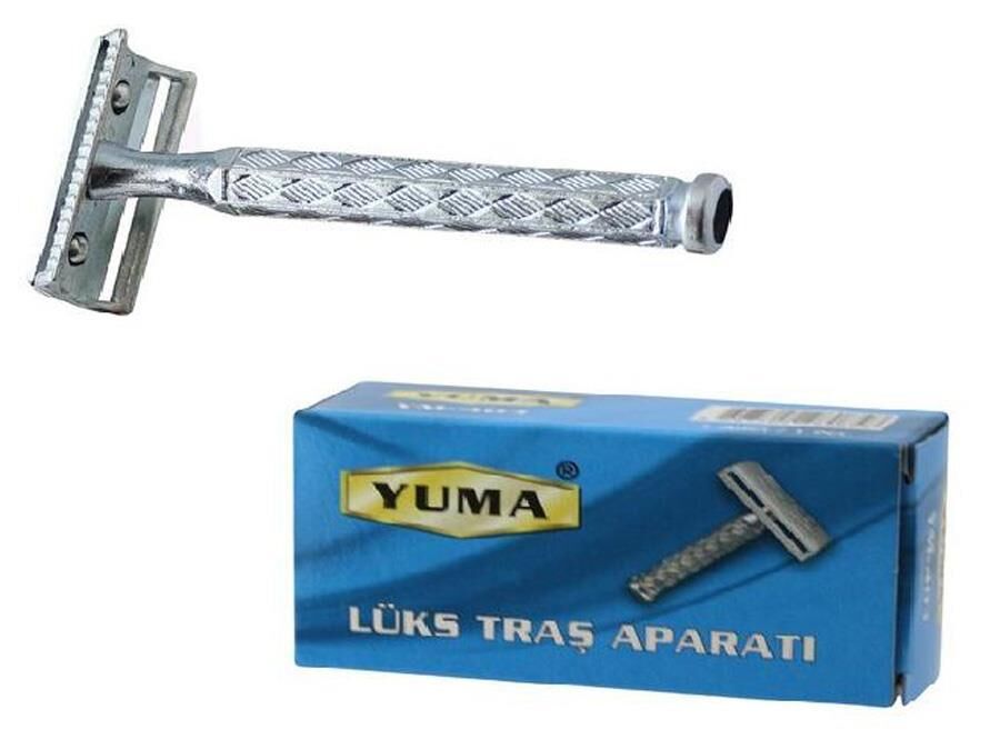 Yuma Kutulu Tıraş Makinesi Nikel YM 403+ Jilet Hediyeli