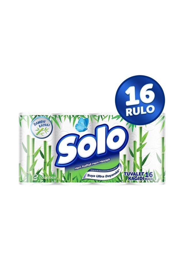 Solo Tuvalet Kağıdı 16 lı Bambu Katkılı