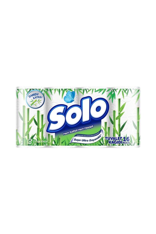 Solo Tuvalet Kağıdı 16 lı Bambu Katkılı