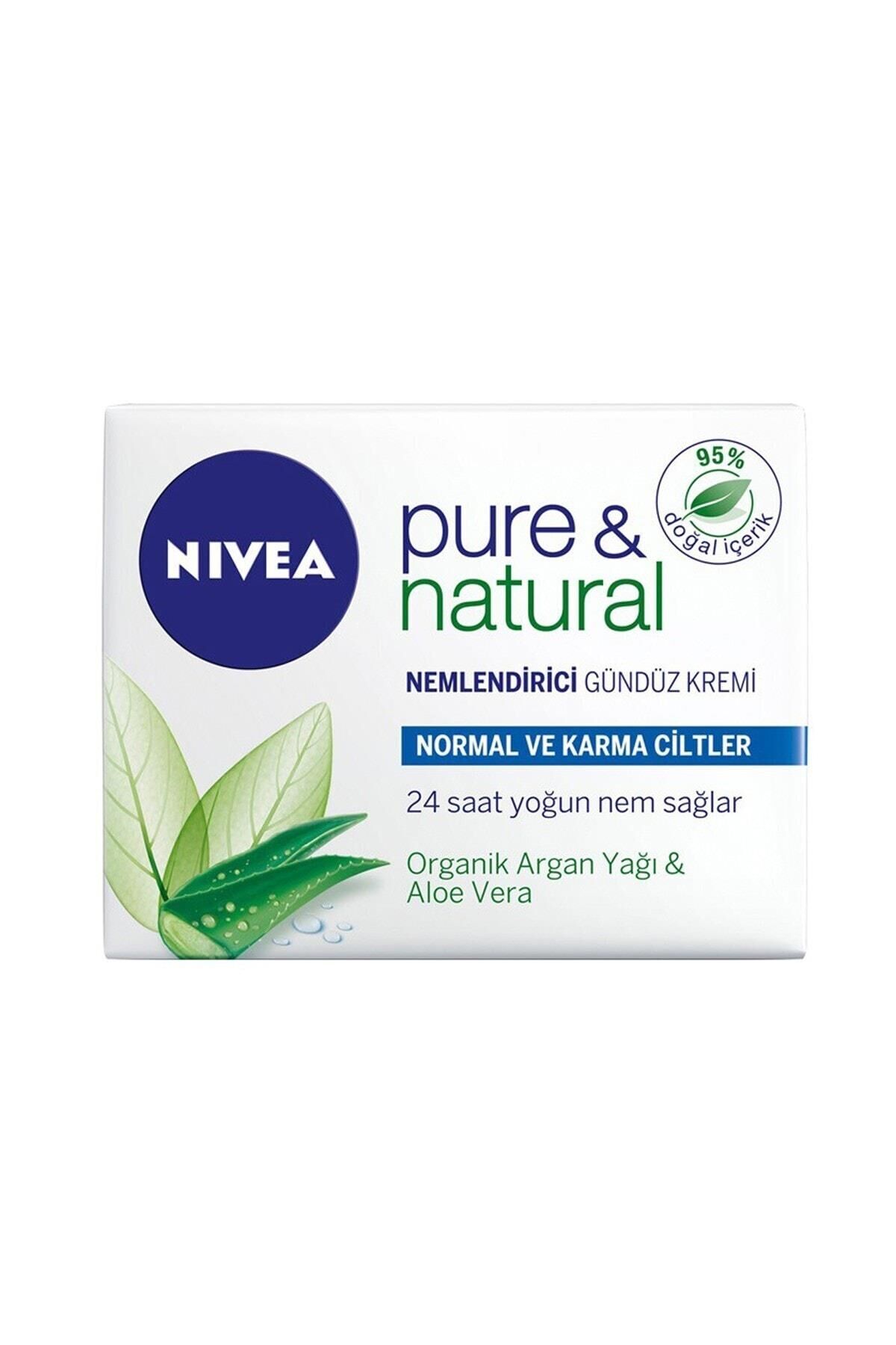 Nivea Gündüz Kremi Visage Pure Natural Norma/Karma 50 Ml
