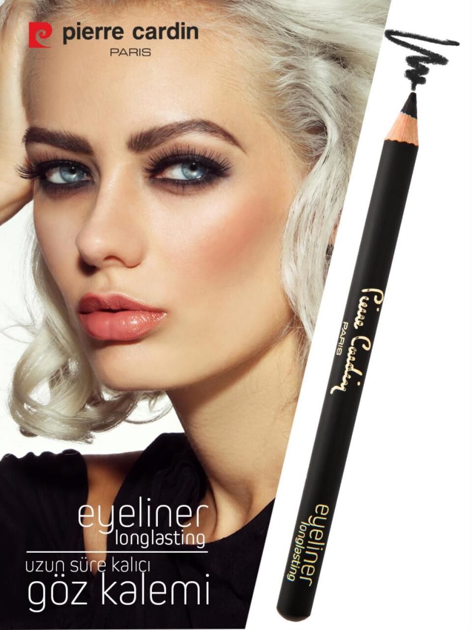 Pierre Cardin Uzun Süre Kalıcı Siyah Göz Kalemi 503 Mid Black Longlasting Eyeliner Siyah 13215 - 8680570259927
