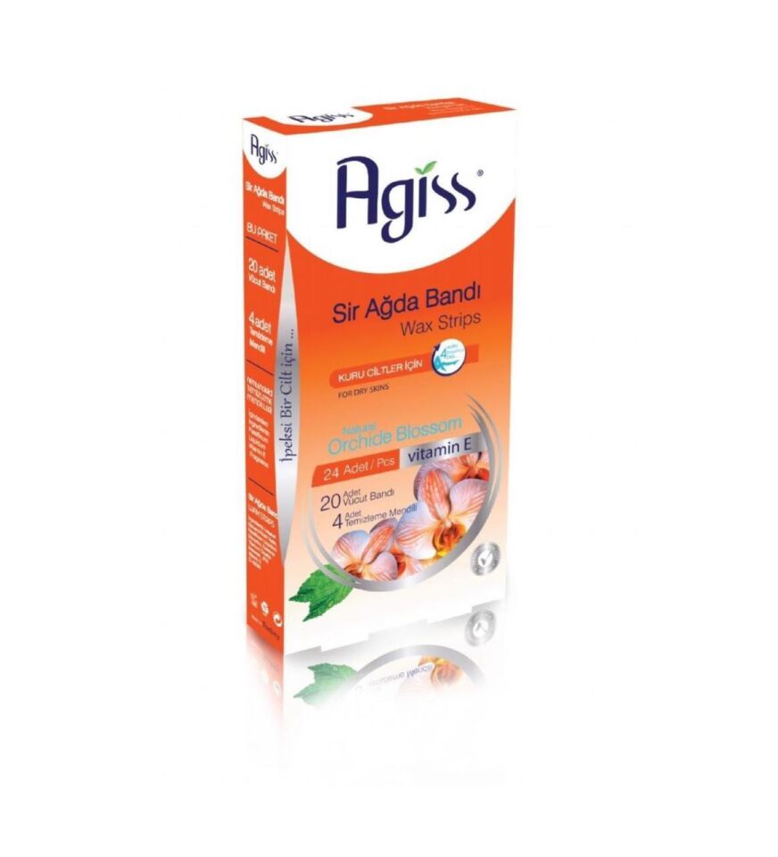Agiss Sir Ağda Bandı Kuru ve Tüm Cilt 24 Adet