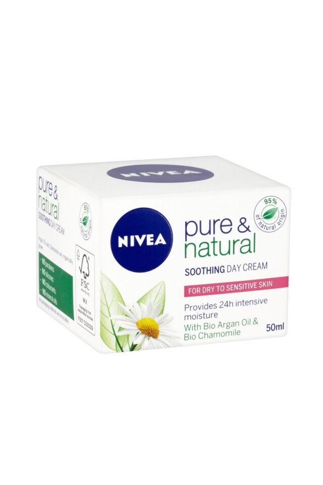 Nivea Gündüz Kremi Visage Pure Natural Kuru/Hassas 50 Ml