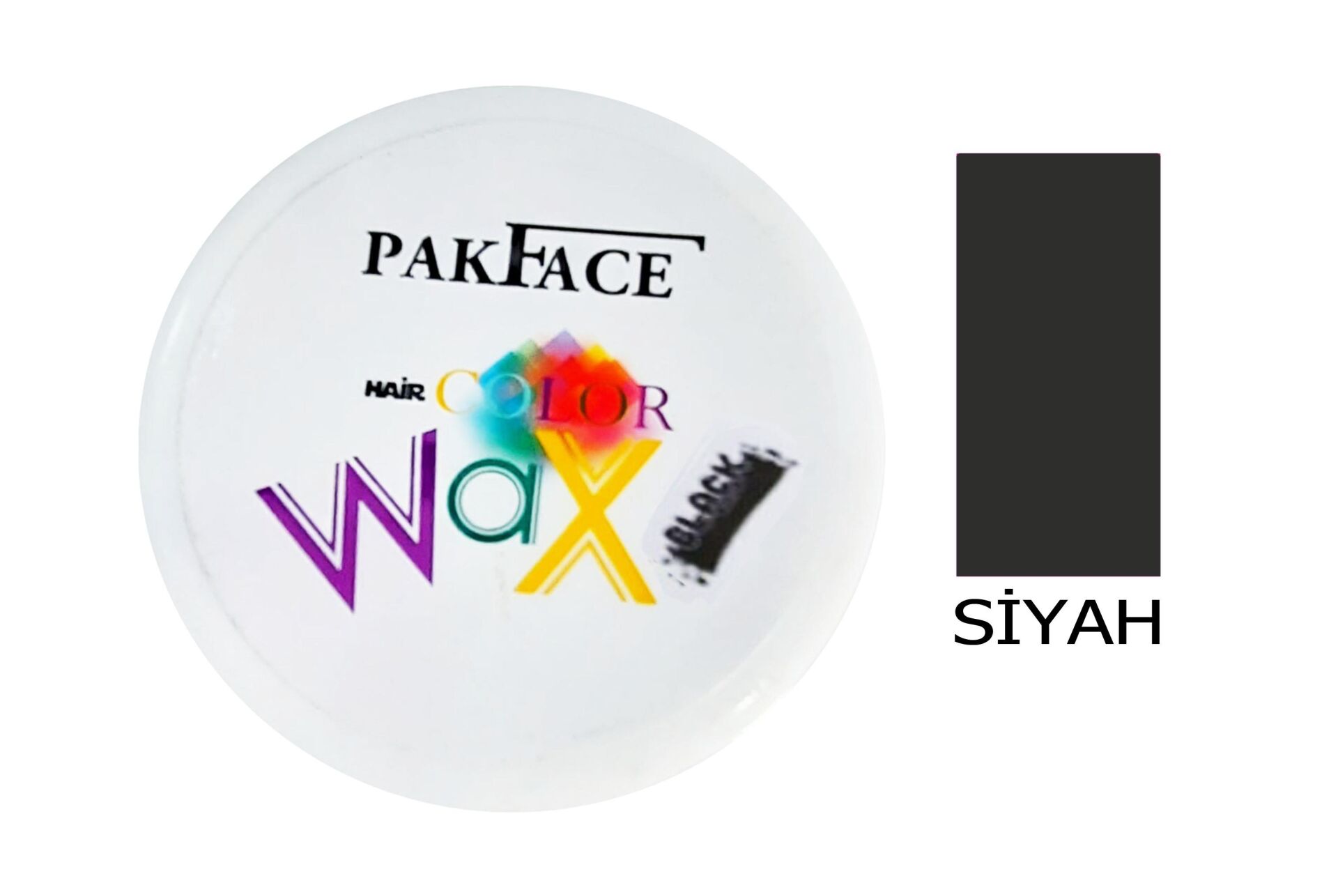 Pakface Renkli Saç Waxı 200 Ml Siyah