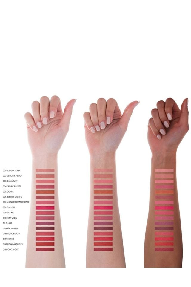 Flormar Color Master Lipstick 006 Berries On Lips - Yüksek Pigmentli - Mat Bitişli Ruj