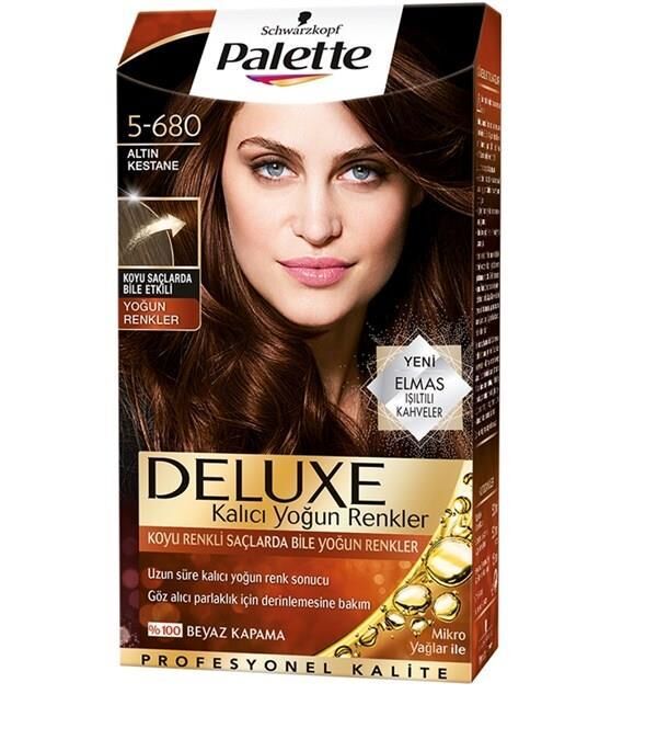 Palette Deluxe Saç Boyası 5.680 Altın Kestane