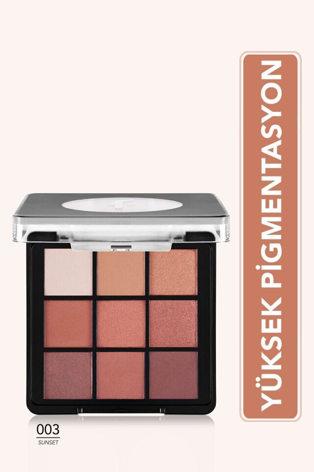 Flormar Mat & Işıltılı Kremsi Far Paleti - Eye Shadow Palette - 003 Sunset