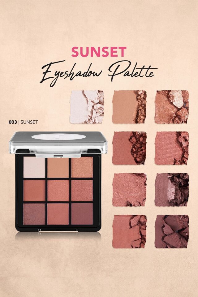 Flormar Mat & Işıltılı Kremsi Far Paleti - Eye Shadow Palette - 003 Sunset